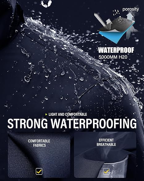 🔥Rain Suit Waterproof Jacket and Trouser Suit Raincoat for Men and Women Outdoor All-Sport Breathable Anti-storm