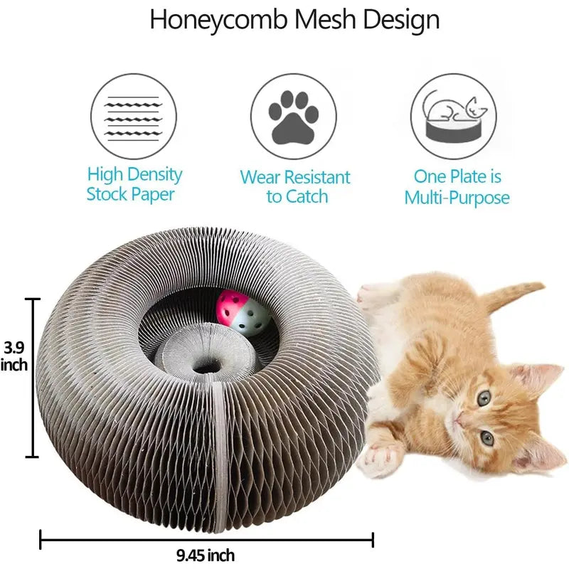 🔥-25% Magic Organ Cat Scratcher Board Cat Ball Adventure The Ultimate Interactive Mental Physical Exercise for Indoor Cats Toy