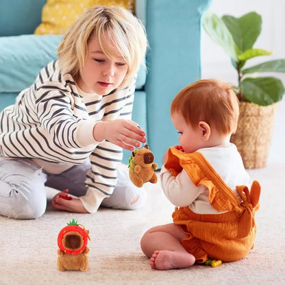 🔥Buy one get one free Capybara Plush Keychain,Cute Keychain Capybara Stuffed Animal,Soft Capybara Plush Toys Key Chain,Kawaii Plushie Stuffed Toys for Kids Adults Birthday