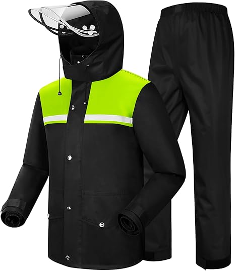 🔥Rain Suit Waterproof Jacket and Trouser Suit Raincoat for Men and Women Outdoor All-Sport Breathable Anti-storm