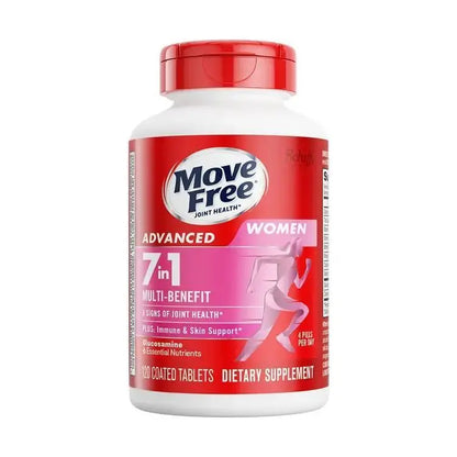 🔥Move Free Advanced Women's Joint Health 7-in-1 Glucosamine Chondroitin Plus Calcium Complex Vitamin Supplements 120 Coated Tablets Healthcare Fitness Dietary