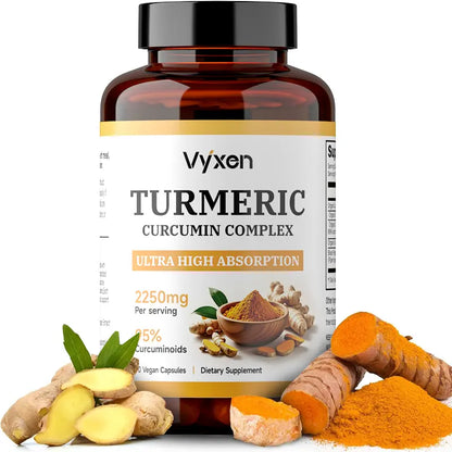 🔥Turmeric Nutrition Curcumin  High Absorption, 30-Day supply, Fitness Healthcare