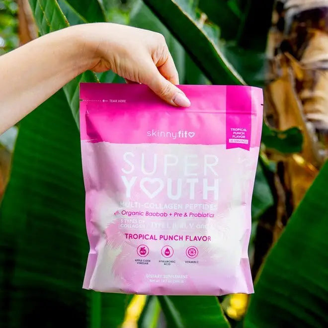 🔥BUY MORE SAVEMORE Skinny Fit Super Youth Peptides Tropical Punch Flavor Multi-Collagen Supplements