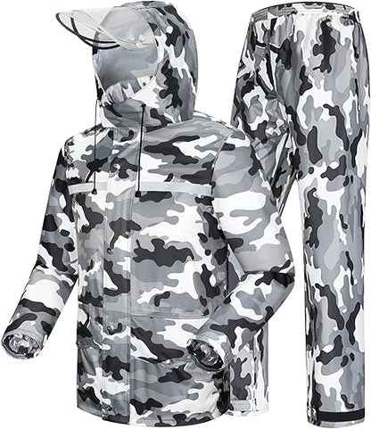 🔥Rain Suit Waterproof Jacket and Trouser Suit Raincoat for Men and Women Outdoor All-Sport Breathable Anti-storm