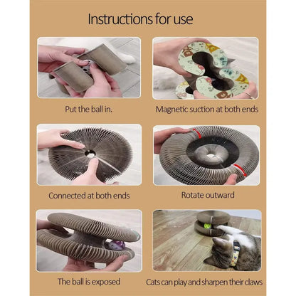 🔥-25% Magic Organ Cat Scratcher Board Cat Ball Adventure The Ultimate Interactive Mental Physical Exercise for Indoor Cats Toy