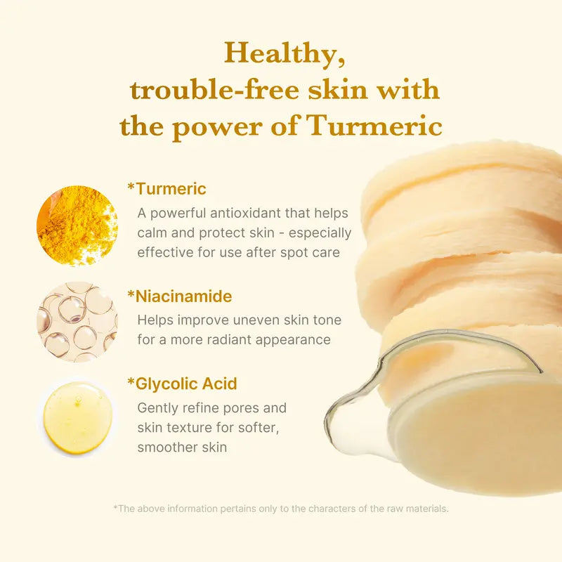 Kojic Acid Turmeric Clarifying Toner Pad for Troubled Skin & Use After Spot Care