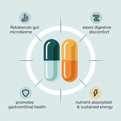 🔥Gut Health Bundle - Gut Health + Spirulina & Chlorella - Natural Supplement Bundle - Prebiotics Probiotics Dietary