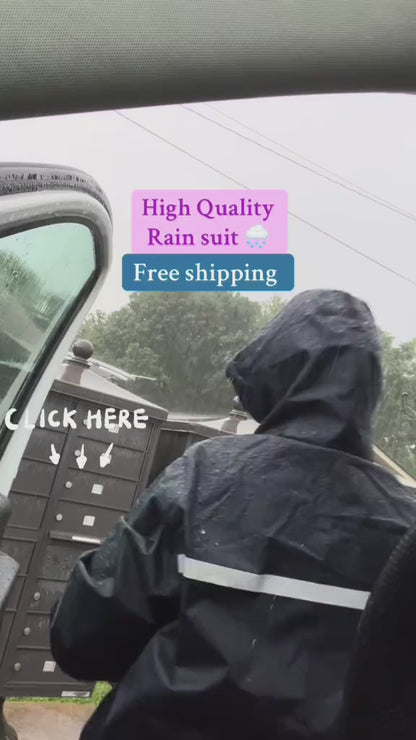 🔥Rain Suit Waterproof Jacket and Trouser Suit Raincoat for Men and Women Outdoor All-Sport Breathable Anti-storm